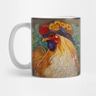 Chicken with a Crown of Flowers Mug